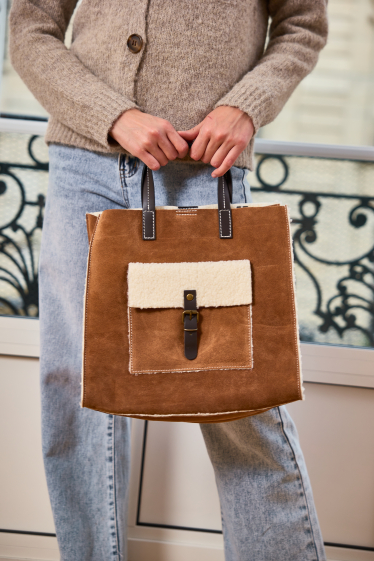 Mayorista CINNAMON - Bolso tote Moumoute con bandolera y bolsito