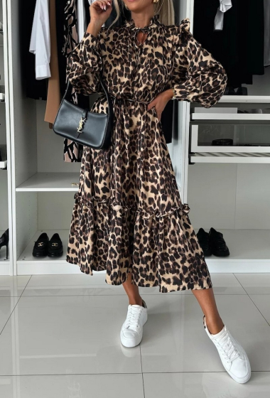 Wholesaler Schilo-Jolie - LONG LEOPARD PRINT DRESSES