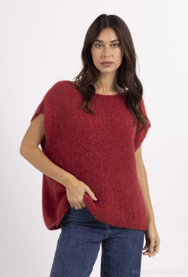 Grossiste SEVEN SEPT - pull sans manches en alpaca ample