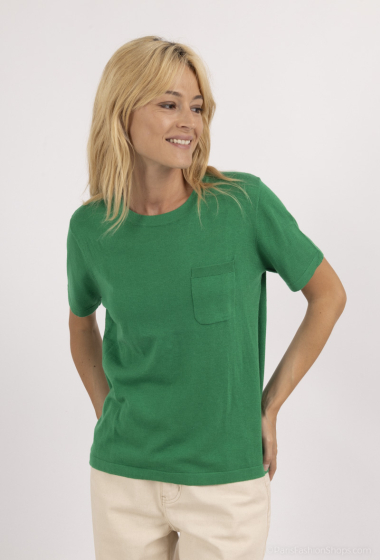 Grossiste SOGGO - T-shirt pull fin basic