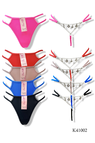 Mayorista Snow Rose - Tanga elegante con joyas.