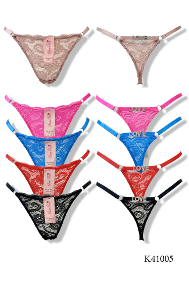 Mayorista Snow Rose - Tanga elegante con joyas.