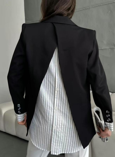 Wholesaler SO LOOK - Cuffed sleeve blazer