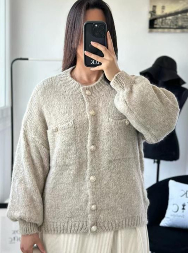 Wholesaler SO LOOK - Mohair cardigan sweater