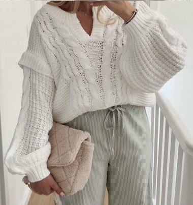 Wholesaler SO LOOK - Cable knit sweater