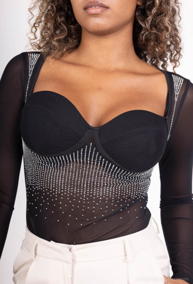 Großhändler Softy by Ever Boom - TRANSPARENTER MESH-Body MIT STRASS