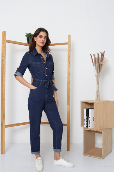 Wholesaler Softy by Ever Boom - Denim jumpsuit