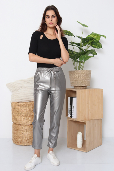 Grossiste Softy by Ever Boom - Pantalon en simili cuir