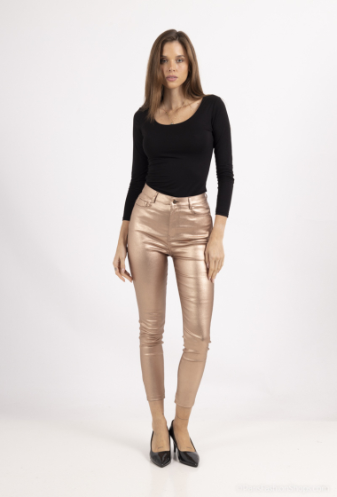 Wholesaler Softy by Ever Boom - Metallic effect coated pants