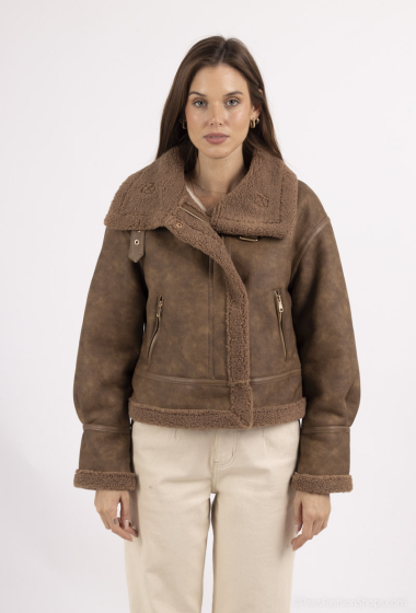 Wholesaler Softy by Ever Boom - Bi-material aviator jacket