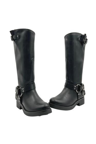 Wholesaler Stephan Paris - Flat boots with straps