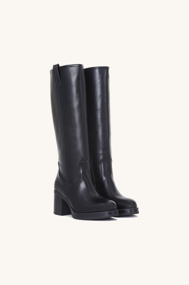 Grossiste Stephan Paris - Bottes hautes en simili cuir