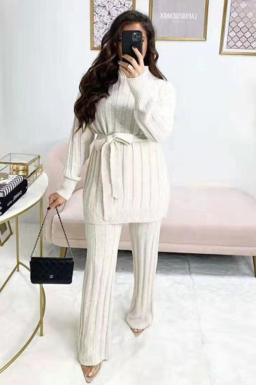 Wholesaler Sumel - Knit wool set BELT trendy ENSLAB