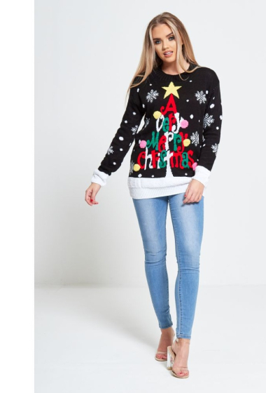 Grossiste Sumel - PULL NOEL ENFANT A VERY MERRY CHISTMAS VSCSW