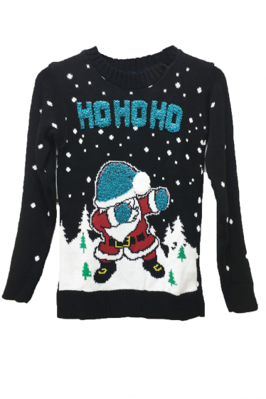 Grossiste Sumel - Pull noël enfant dab hohoho 2023 nouveautés HKIDO_24