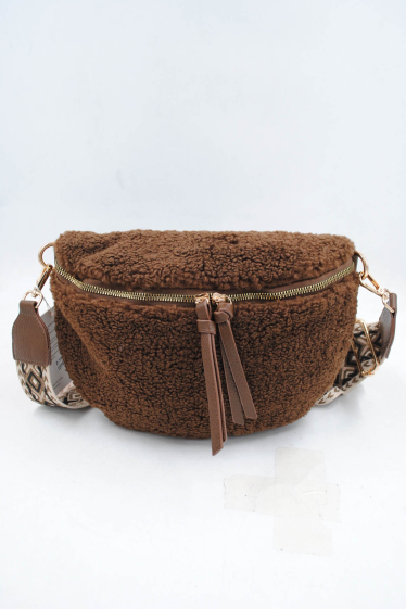 Wholesaler SyStyle - LEOPARD SHEEP-EFFECT SYNTHETIC BELT BAG