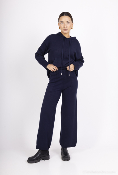 Wholesaler Tandem - STRAIGHT KNIT PANTS WITH PLATE POCKET