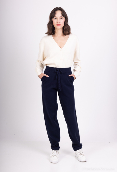 Wholesaler Tandem - SLIM KNITTED TROUSERS WITH ELASTIC WAIST