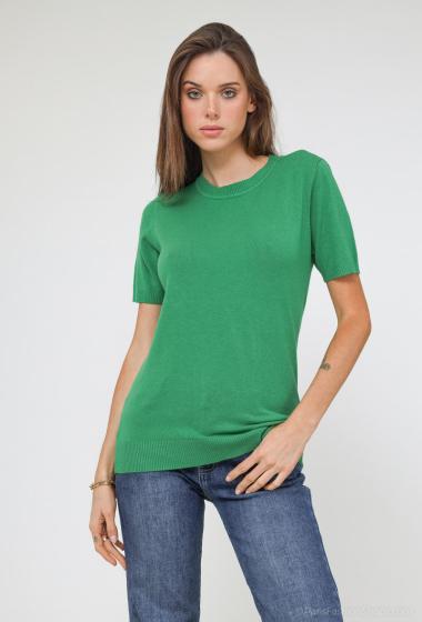 Wholesaler Tandem - Basic round neck short sleeve sweater