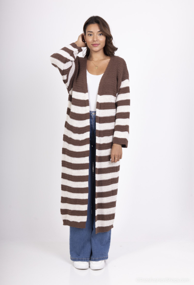 Wholesaler TRENDLAND - Kawthar (كوثر) / Long Striped Knitted Vest