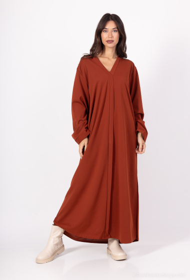 Wholesaler TRENDLAND - Majida / Abaya Ton sur Ton in fleece