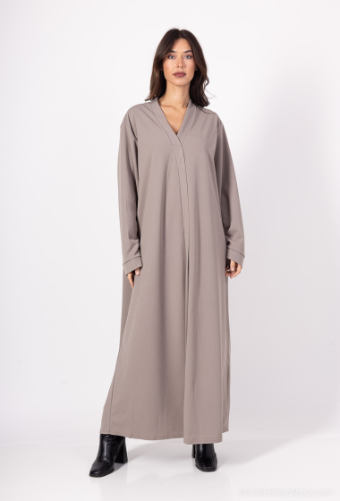 Grossiste TRENDLAND - Robe longue fluide avec col en V