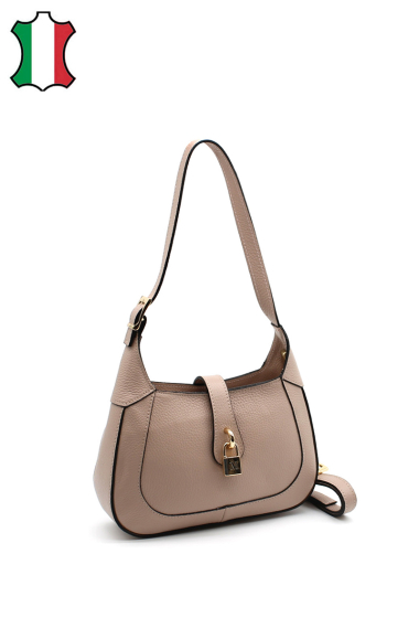 Mayorista Vimoda - Bolso de mano de piel con asa extendida.