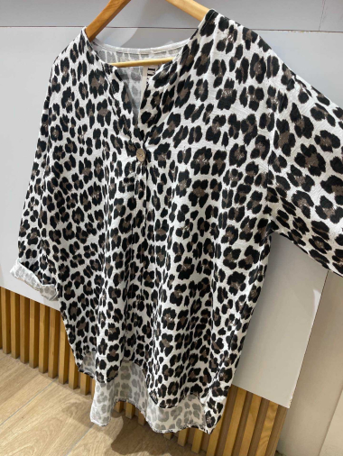 Wholesaler VIVICHY - LEOPARD BLOUSE