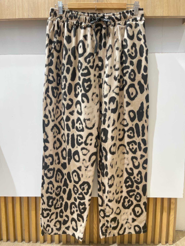 Wholesaler VIVICHY - WIDE LEOPARD JOGGING PANTS