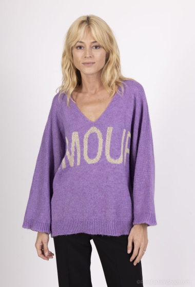 Grossiste VIVICHY - PULL COL V AMOUR