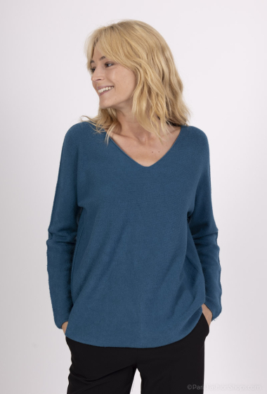 Wholesaler VIVICHY - V-NECK SWEATER. long sleeves