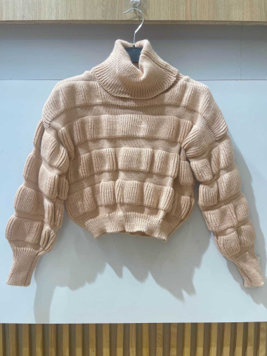 Großhändler VIVICHY - KURZER ROLLKRAGENPULLOVER