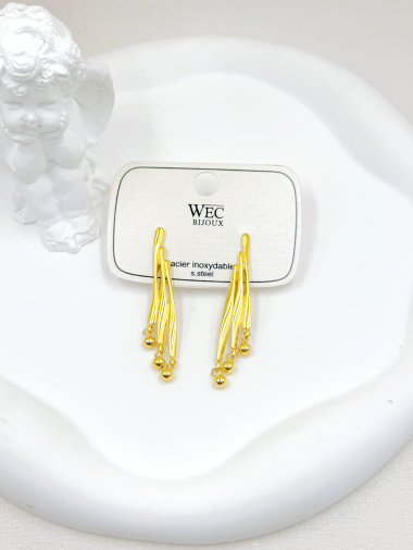 Wholesaler WEC Bijoux - STAINLESS STEEL EARRINGS