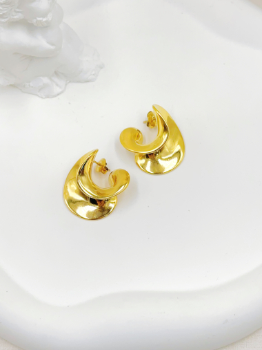 Wholesaler WEC Bijoux - STAINLESS STEEL EARRINGS