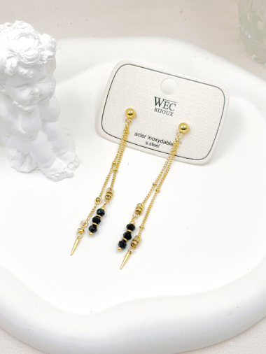 Wholesaler WEC Bijoux - STAINLESS STEEL EARRINGS