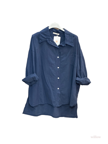 Wholesaler Willow - Plain cotton poplin shirt