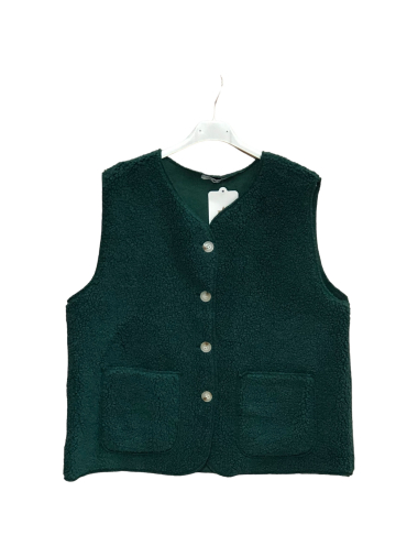 Wholesaler Willow - Sleeveless and buttoned sheepskin vest