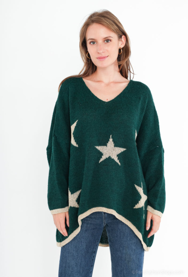 Mayorista Willow - Jersey de punto oversize con estrellas por toda la prenda