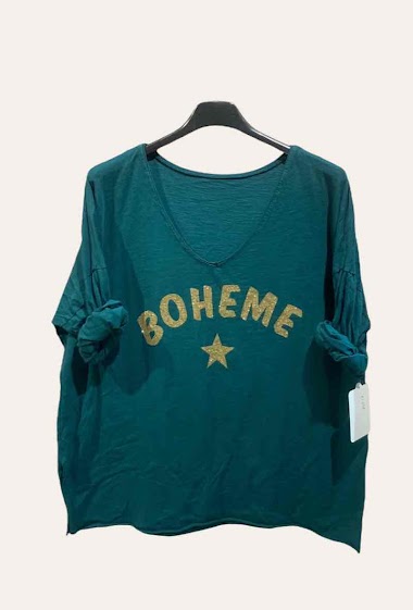 Mayorista Willow - Long sleeves cotton tee "Bohème"