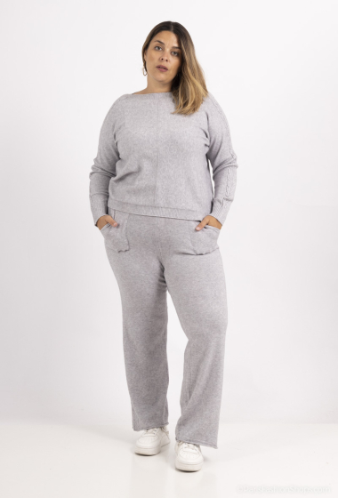 Wholesaler World Fashion - GT long-sleeved sweater pants set with cashmere