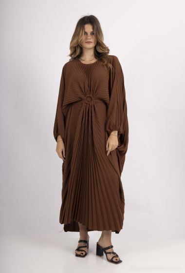 Großhändler X TO MAX - Plissiertes Abaya-Kleid