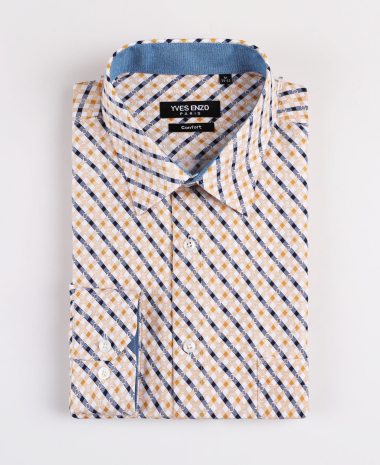 Mayorista Yves Enzo - Camisa estampados AMBITO corte recto