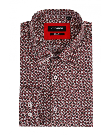 Grossiste Yves Enzo - Chemise motifs en slim fit