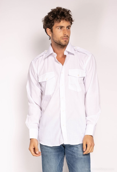 Grossiste Yves Enzo - Chemise pilote coupe droite