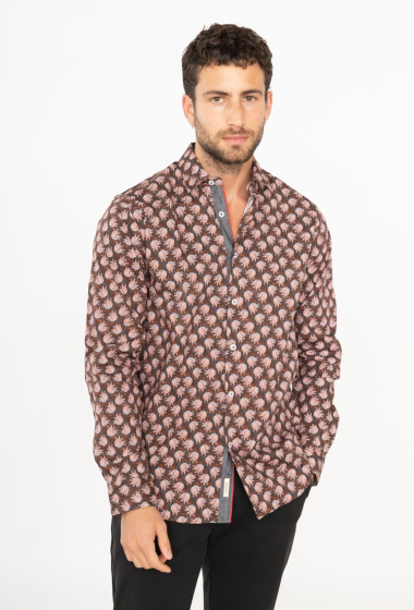 Mayorista Yves Enzo - Camisa STRETCH  estampados corte recto