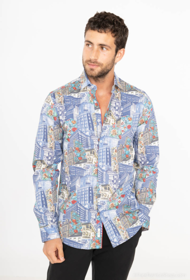 Mayorista Yves Enzo - Camisa STRETCH con estampados DIGITAL