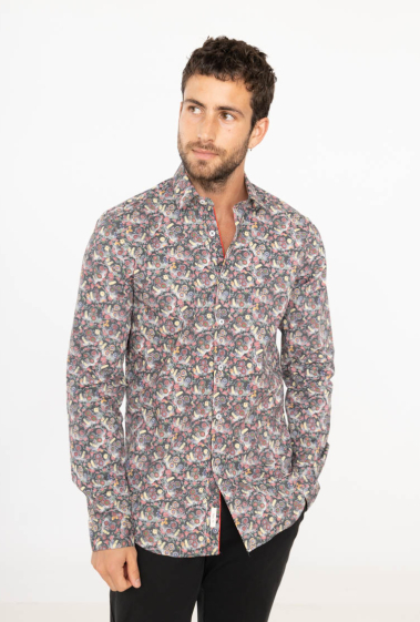 Mayorista Yves Enzo - Camisa STRETCH con estampados DIGITAL