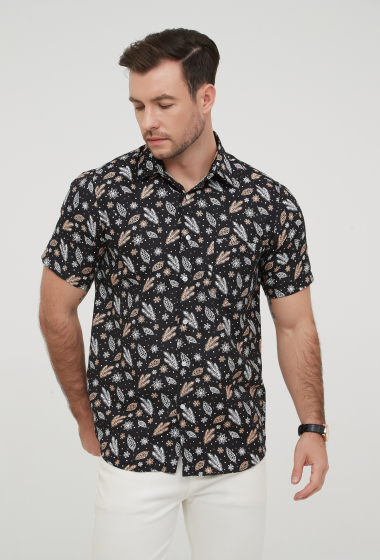 Mayorista Yves Enzo - Camisa estampada de ajuste cómodo