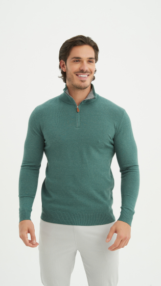 Großhändler Yves Enzo - Weiss rollkragenpullover mit „Cashmere-Touch“