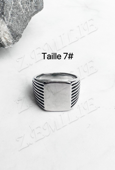 Wholesaler Z. Emilie - Steel signet ring